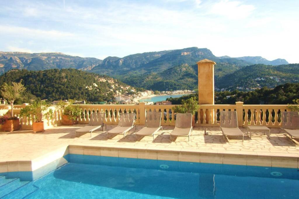 Apartamento En El Puerto De Soller Con Gran Terraza Privada Y Vistas Al Mar. Piscina Comunitaria. Localizado En Un Zona Tranquila Y Muy Soleada. Wifi Gratis Disponible. Parking. Exteriér fotografie